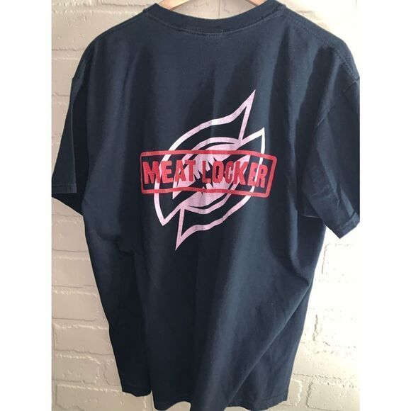 JERZEES BLACK FRESH MEAT GRAPHIC T SHIRT XL - Picture 3 of 5